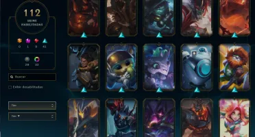 Conta LOL Nível 374 Unraked