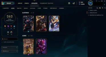 CONTA LOL LVL 250 TODOS CHAMP +300 SKINS +25 PAG RUNAS