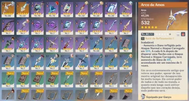 Ganyu + Zhongli + 4900 Gemas (Descrição) AR 48 Oportunidade!