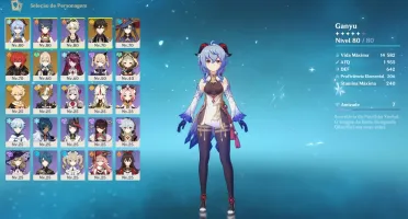 Ganyu + Zhongli + 4900 Gemas (Descrição) AR 48 Oportunidade!
