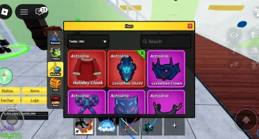 Conta lotada de itens e Gamepass