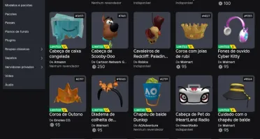 Conta lotada de itens e Gamepass