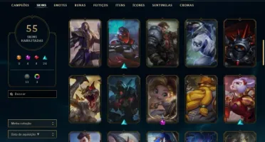 Conta Diamante 4 88 Campeões 55 Skins