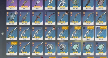 Conta Genshin Impact AR56 Varesa+kinich+Alercchino+itto+