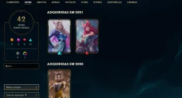 Conta Prata 3 C/ Kai'sa e Ahri Prestigio