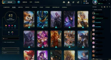 Conta Prata 3 C/ Kai'sa e Ahri Prestigio