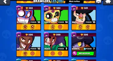 10.550 troféus, 27 brawlers, 1 lendário, a mais top do site!