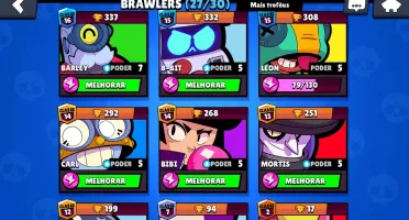 10.550 troféus, 27 brawlers, 1 lendário, a mais top do site!