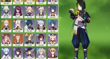 Tighnari + Yae Miko + Kokomi + Jean + falcão arma 5* AR42