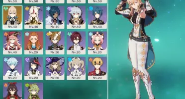Tighnari + Yae Miko + Kokomi + Jean + falcão arma 5* AR42