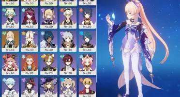 Tighnari + Yae Miko + Kokomi + Jean + falcão arma 5* AR42