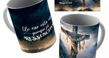 Caneca de Cerâmica Cristã - 6 Modelos