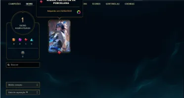 Conta bronze 2 com 27 Champ e 1 Skin + 10 Fragmentos de skin