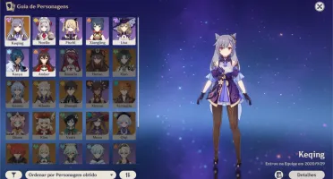 ✨ PACK DE CONTAS GENSHIN IMPACT ✨ PERSONAGENS 5 ESTRELAS ✨