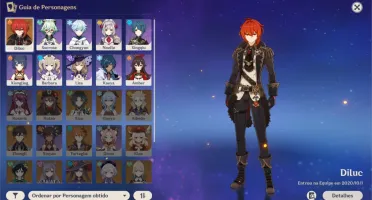 ✨ PACK DE CONTAS GENSHIN IMPACT ✨ PERSONAGENS 5 ESTRELAS ✨