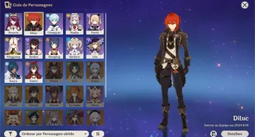 ✨ PACK DE CONTAS GENSHIN IMPACT ✨ PERSONAGENS 5 ESTRELAS ✨