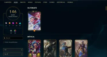 Conta League Of Legends / Unranked (Ex Mestre)