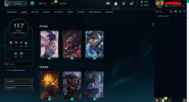 conta platina 157 skins