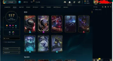 conta platina 157 skins