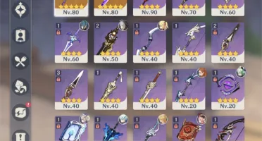 AR54. Xiao, shogun raiden+sua arma e cortadora da neblina