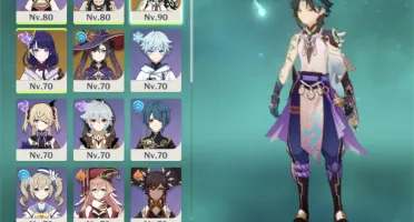 AR54. Xiao, shogun raiden+sua arma e cortadora da neblina