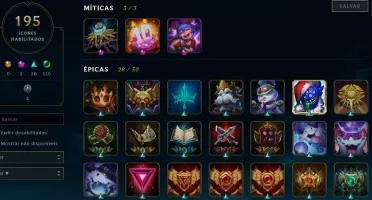 Conta League desde Season 1 - Icones e Skins raras !