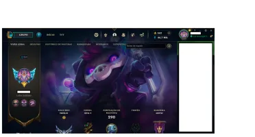 Conta Unraked League of Legends- Skins ultimate