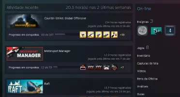 CONTA STEAM AGUÍA CSGO 5 ANOS!!!!