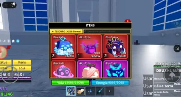 Conta Blox fruits extremamente upada com 4 raças V4 full