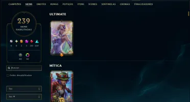 Prata 2 com 140 Champs e 239 Skins ( ADC / MID / JG )