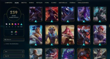 Prata 2 com 140 Champs e 239 Skins ( ADC / MID / JG )