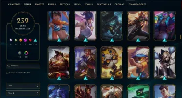 Prata 2 com 140 Champs e 239 Skins ( ADC / MID / JG )