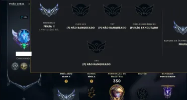 Prata 2 com 140 Champs e 239 Skins ( ADC / MID / JG )