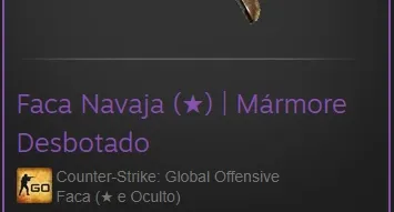 Faca Navaja (★) Marble Fade
