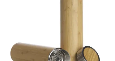 Garrafa Térmica de Bambu 500 ml