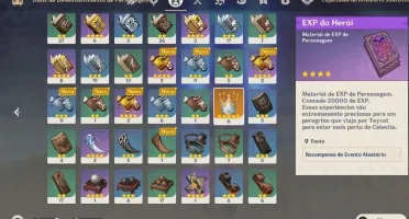 AR55 Klee+Venti+Keqing C1+Qiqi+Zhongli + Oração perdida 5*