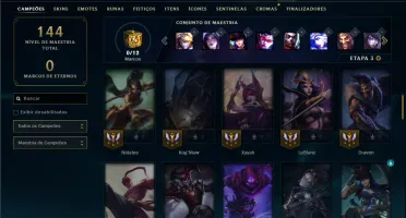 Prata 4 com 70 Champs e 31 Skins ( ADC / MID / JG )
