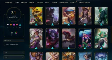 Prata 4 com 70 Champs e 31 Skins ( ADC / MID / JG )