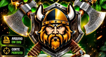 Arquivo de corte topo de bolo Viking