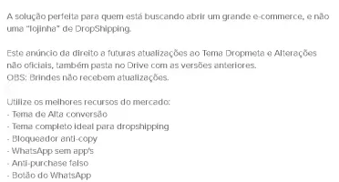 Tema Dropmeta 5.0 Versão Atualizada 2024 Shopify
