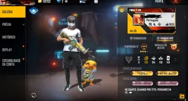 Vendo conta de Free Fire