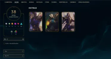 Ouro 1 com 55 Champs e 38 Skins