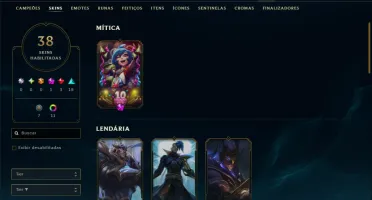 Ouro 1 com 55 Champs e 38 Skins