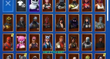 Fortnite 85 Skins , + de 75 Emotes com SALVE O MUNDO