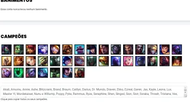 Conta bronze 2 com 8 Skins e 37 Champs