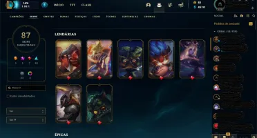 Conta LOL Prata 1 Solo/Duo