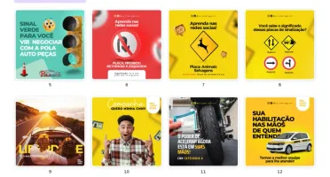 Pack Canva Autoescola - 30 Artes Editáveis