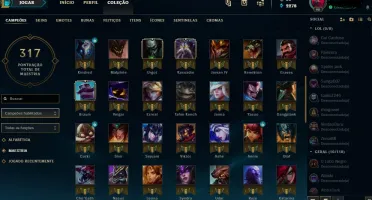 Vendo conta de lol ou troco por skins do csgo