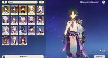 CONTA AR 44 COM MONA XIAO ZHONGLI E ORGULHO CELESTIAL