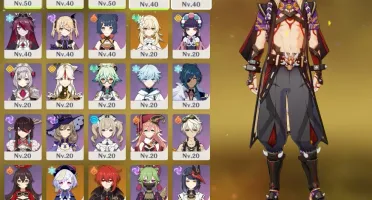 Arataki Itto, Zhongli, Albedo e Gorou=Mono Geo completo Ar34